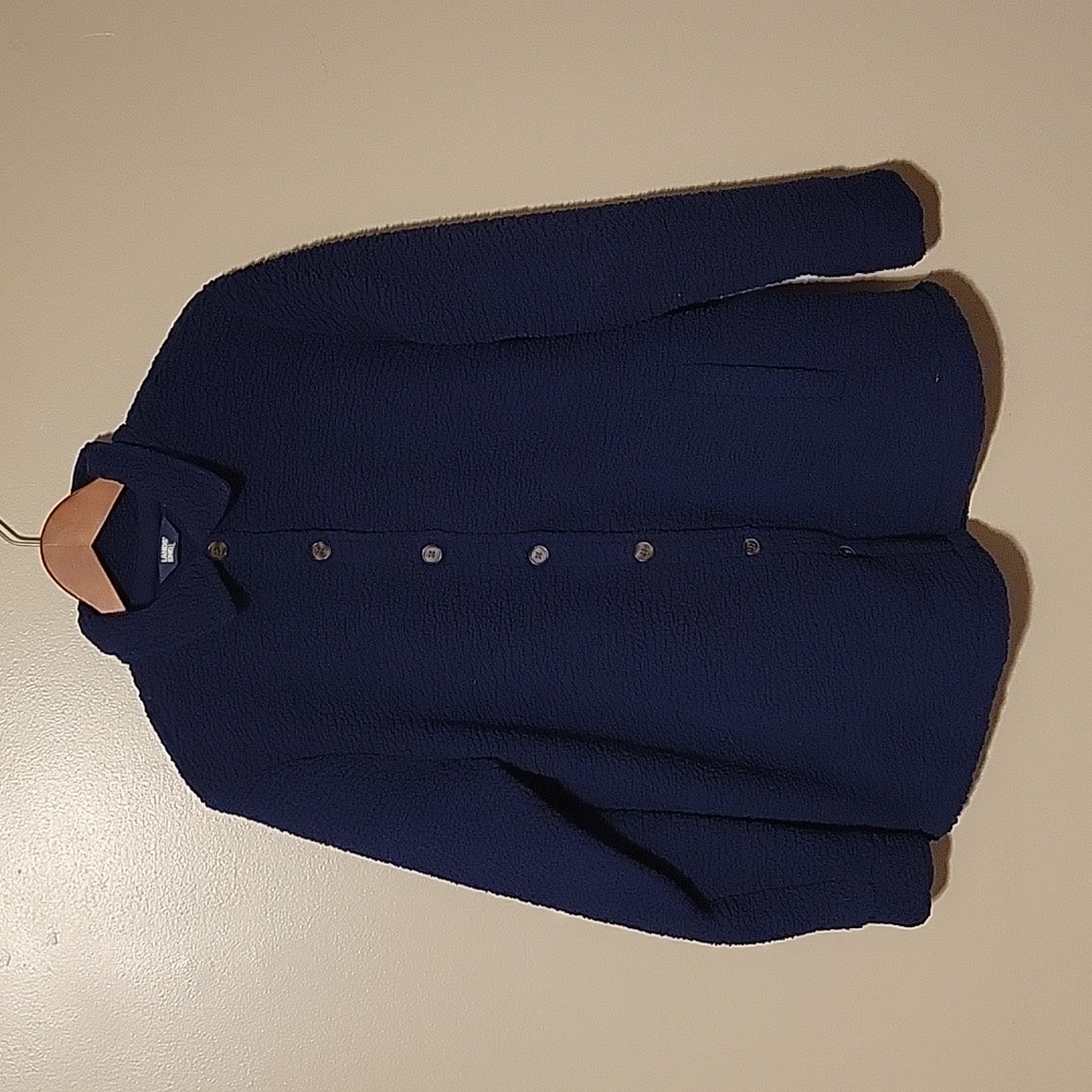 LANDS END Shacket Jacket Navy Blue‎ Womens 1X